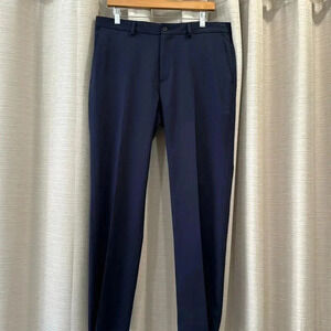CHAPS Flat Front Men’s Classic Fit Pants Navy Size 34/30